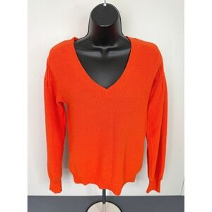 Loft Women's Classic V-Neck Pullover Knit Sweater Size XS Cabincore Preppy